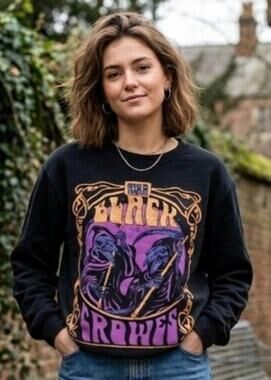 The Black Crowes LS Black Pullover Sweatshirt - Size XL
